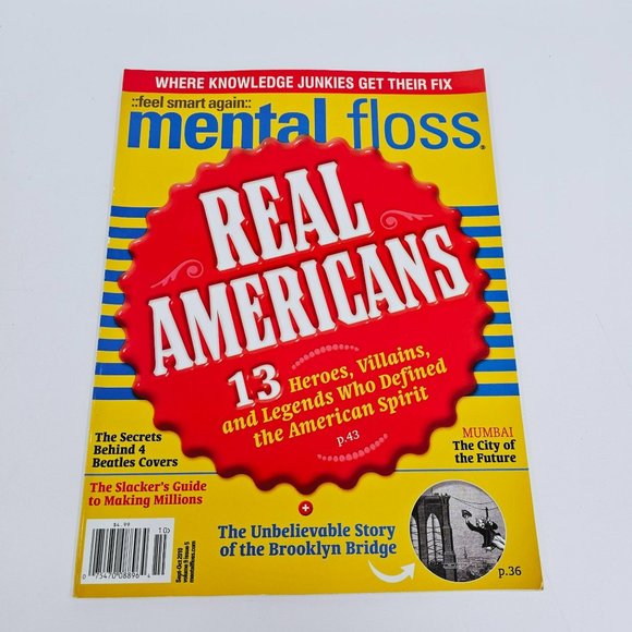 Mental Floss Magazine September October 2010 Real Americans Knowledge Junkies - Picture 1 of 5